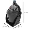 Boat Navigation Compass with LED Light, Boat Illuminated Compass Dash, Sea Electronic Compass Dashboard, Automotive Car Nautical Ship Fishing Boat Marine Magnetic Compass Ball Surface Mount (Black) view 2