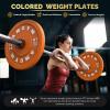 AMGYM Color Olympic Bumper Plate, Weights Plates, Bumper Weight Plate, Steel Insert, Strength Training(190lb set-10lb*2, 15lb*2, 25lb*2, 45lb*2) view 3