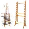 Wooden Vertical Sword Display Stand Holder,10-Layer Floor Standing Integrated sword holder,Adjustable Display Hanger sword stand,Large Multilayer Swords Rack Floor Standing Martial Arts Sword Hangers view 1