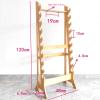 Wooden Vertical Sword Display Stand Holder,10-Layer Floor Standing Integrated sword holder,Adjustable Display Hanger sword stand,Large Multilayer Swords Rack Floor Standing Martial Arts Sword Hangers view 2