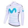 2023 Winter Thermal Fleece Warmer Pro Team M White Long Sleeve Cycling Jersey For Men,Quick-Dry Road Bike Jacket Bicycle Clothing (S) view 1