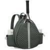 Sucipi Tennis Bag, Quilted Tennis Sling Crossbody Backpack, Water Resistant Tennis Racket Bags for Women Men, Suitable for Pickleball Tennis Badminton view 1
