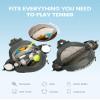 Sucipi Tennis Bag, Quilted Tennis Sling Crossbody Backpack, Water Resistant Tennis Racket Bags for Women Men, Suitable for Pickleball Tennis Badminton view 4