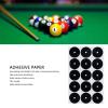 UPALDHOU 1 Sheet Pool Table Marker Dots, Paper Billiard Point Sticker, Pool Ball Position Locator for Billiards Practice with Snooker Spot view 3