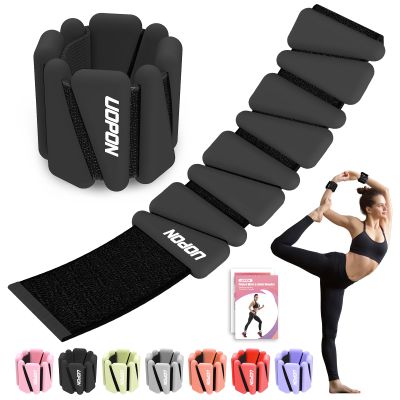 Wrist Ankle Weights for Women Set of 2, Adjustable Silicone Weighted Bangles, Wearable Ultra-durable Strips Weight Bracelet 4 lbs for Yoga, Pilates, Barre, Walking, Arm & Leg Workout