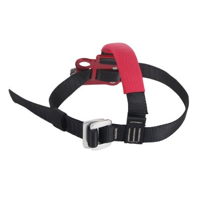 equlup Climbing Foot Ascender, Aviation Aluminum Left Right Foot Outdoor Rock Climbing Mountaineering Foot Ascender Riser Anti Drop Protector Equipment Accessory (Right Foot Ascender/red)
