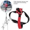 equlup Climbing Foot Ascender, Aviation Aluminum Left Right Foot Outdoor Rock Climbing Mountaineering Foot Ascender Riser Anti Drop Protector Equipment Accessory (Right Foot Ascender/red) view 2