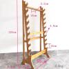 Wooden Vertical Sword Display Stand Holder,10-Layer Floor Standing Integrated sword holder,Adjustable Display Hanger sword stand,Large Multilayer Swords Rack Floor Standing Martial Arts Sword Hangers view 2