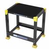 GanFindX Steel Plyo Box 12/18 Inch Surface Metal Plyometric Jumping Box Home Gym Jump Trainer for Fitness Exercise Agility Stamina Conditioning Strength Training and Dumbbell Rack (18''Black) view 1