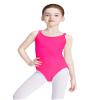 Daydance Lined Hot Pink Ballet Leotards for Girls, Spaghetti Straps Dance Wear for Training, Practice, Performance view 2