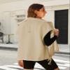 GTLIAE Womens Sherpa Fleece Vest Oversized Sleeveless Jacket Casual Outerwear Gilet with Pockets(Khaki-L) view 3