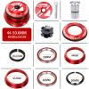 BUCKLOS 1-1/8 Bike Headset Threadless 44-50.6mm Red & 35mm Mountain Bike Stem MTB 31.8mm CNC Short Stems & 11PCS Carbon Fiber Shiny Spacer view 3