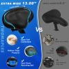 Noseless Bike Seat Cushion for Men & Women - Extra Padding & Comfort Wide Bicycle Seat, Oversized Comfortable Saddle for Peloton Bikes, Exercise Bikes, Electric Bikes, Cruiser Bikes view 3
