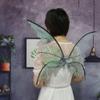 Keuyeo Women Girls Wings Dragonfly Elf Wings Halloween Cosplay Costume Festive Party Masquerade Props Dress Up Butterfly Wings view 2