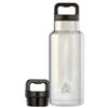 36 oz. Stainless-Steel Double-Wall, Vacuum-Sealed Insulated Water Bottle, BPA Free with Wide Mouth Lid, Silver view 3