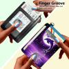 DHYYDSQZ Slim Minimalist Wallet for Men Women Small Credit Card Holder Wallet Front Pocket RFID Blocking Wallets Travel Card Case with ID Window Card Organizer & Wristlet,Purple Moon Dolphin Jumping view 4