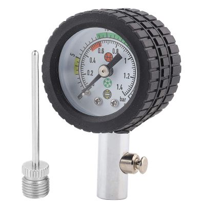 BONKZEBU Stainless Steel Air Pressure Barometer Tool for Basketball Football Volleyball Metal Air Ball Pump Pressure