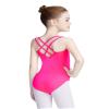 Daydance Lined Hot Pink Dance Leotards for Toddler Girls, Sleeveless Ballet Clothes for Practice, Training, Recitals view 1