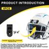 Football Helmet Facemask Repair Kit for Schutt 7& Riddell Helmet, Black view 2