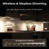 EZVALO Under Cabinet Lighting, 1000mAh Rechargeable Puck Lights with Remote, 3 Color Temps & 12 RGB Motion Sensor Closet Lights Indoor, Dimmable Under Counter Lights for Kitchen (Black, 6 Packs) view 3