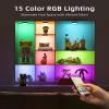 EZVALO Under Cabinet Lighting, 1000mAh Rechargeable Puck Lights with Remote, 3 Color Temps & 12 RGB Motion Sensor Closet Lights Indoor, Dimmable Under Counter Lights for Kitchen (Black, 6 Packs) view 4