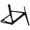 HWEVDHJ 700c Road Bike Frameset Carbon Fiber Frameset 49/51/54/57CM Disc Brake Breaking Wind Racing Frame 100/120mm Internal Routing with Fork(54cm) view 1