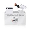 White 5W LED Headlight Clip Magnet Square Light Adjustable Headlamp with 2 Repalcment Batteries Portable Binocular Headlamp for Head Light Brightness Adjust  view 1
