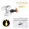 White 5W LED Headlight Clip Magnet Square Light Adjustable Headlamp with 2 Repalcment Batteries Portable Binocular Headlamp for Head Light Brightness Adjust  view 2