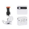 White 5W LED Headlight Clip Magnet Square Light Adjustable Headlamp with 2 Repalcment Batteries Portable Binocular Headlamp for Head Light Brightness Adjust  view 3