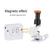 White 5W LED Headlight Clip Magnet Square Light Adjustable Headlamp with 2 Repalcment Batteries Portable Binocular Headlamp for Head Light Brightness Adjust  view 4