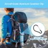 YAFIYGI Large Carabiner Clip 4" Aluminum Carabiner Clip Big Spring Snap Key Chain Hook Caribeaner for Outdoor Use Durable Carabeaner Keychain Clip Great for Outdoors Keychains&Gear Organization(Black) view 2
