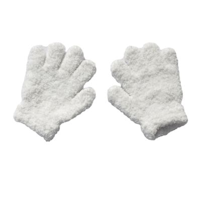 1pair Winter Children Fleece Gloves Kids Windproof Full Finger Gloves With Elastic Cuffs Skiing Cycling Mitten