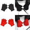 1pair Winter Children Fleece Gloves Kids Windproof Full Finger Gloves With Elastic Cuffs Skiing Cycling Mitten view 2