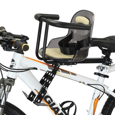Wkantlaes Front Bike Seat Toddler Baby Bike Seat for Adult Bike Bike Attachment for Toddlers 1-7 Front Mounted Child Bike Seat Kids Bike Seat Child Bike Seat Suitable for Mountain Bikes
