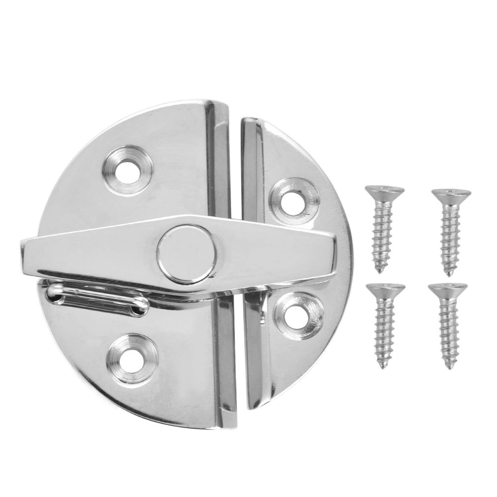 Marine Boat Door Catch Latch 316 Stainless Steel 2-1/4in (58mm) Turn Twist Button Door Catch Latchfor Door Cabinet for Boat and Many External Cabinet Applications