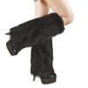 JIAHG Womens Furry Faux Fur Leg Warmers Cozy Plush Long Fleece Boot Cuff Covers for Fancy Dance Party Clubwear Costumes Props view 2