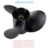 MARKGOO 0778863 Propeller for OMC Johnson Evinrude Outboard 20 25 30 35 HP Boat Motor Engine Parts 3 Blade Aluminum Prop 10.3X13 Pitch RH 14 Spline Tooth with Nut Kit 778863 view 3