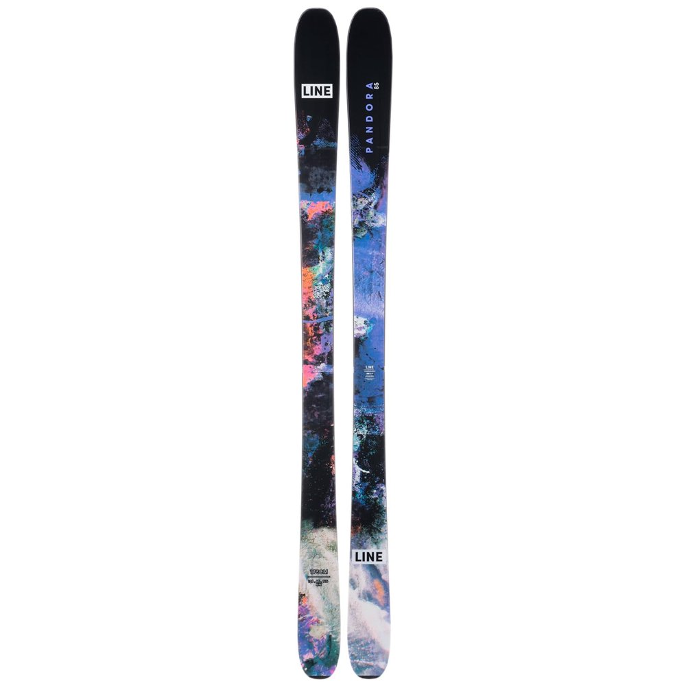 LINE Unisex Adult's Pandora 85 Ski - Lightweight Durable Stable Responsive Maneuverable Intuitive All-Mountain Snow Skis for Men & Women - Ski Bindings Not Included - 168