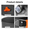 Lixada 4pcs Camping Cookware Mess Kit Camping Hiking Cookware Set Outdoor Portable Picnic Cookware Kit Alumina Pot Frying Pan Set Travel Cooking Accessory for Backpacking Hiking Picnic view 2