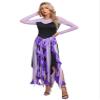 Oyolan Halloween Twisted Witch Costume for Women Mermaid Cosplay Costumes Vintage Cocktail Party Maxi Dress Purple Large view 3