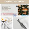 BaoNews Thanksgiving Seamless Pattern Kitchen Valances for Windows, Apple Pear Leaves Pumpkin Blackout Valances Curtains Multilayer Polyester Drapes for Kitchen Bedroom 2 Pack 52X16 Inches view 3
