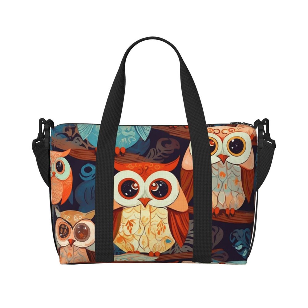 Travel Duffel Bags Personal Item Bag Carry on Luggage Bag Training Handbag Lightweight Waterproof Sports Gym Bag Anime Owl Weekender Bag for Women Men