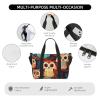 Travel Duffel Bags Personal Item Bag Carry on Luggage Bag Training Handbag Lightweight Waterproof Sports Gym Bag Anime Owl Weekender Bag for Women Men view 3