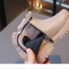 JEUROT Ankle Boots for Girls Ruffle Side Zip Slip On Casual Short Booties Lug Sole Chunky Low Heel Short Dress Boot Shoes (4 Big Kids) view 2