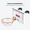 IGL Mini Basketball Hoop Indoor, Over The Door Basketball Hoop Outdoor Wall Mounted with Electronic Scoreboard, Music, LED Lighting and Ball/Pump for Basketball Portable Hoops & Goals view 3