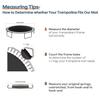HeyJiaYu Replacement Trampoline Mat with 96 V-Hooks, Trampoline Accessories Fits 15 f Round Trampoline Frame Use 7" Springs, Jumping Mat 8-Row Stitching view 3