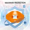 2Pcs Mouth Guard Football, Foot Ball Mouth Guard Youth, Foot Ball Mouthpiece with Strap,No Boil, Soft and Durable, Maximum Breathing Channel,Fits Adult,Youth Hockey Football Rugby(Orange) view 2