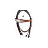 AD Saddlery Western Premium Leather Equestrian Trail Set Accessories Hand Silver Plated Carved Tooled Headstall, Breast Collar & Reins for Horse Riding and Training Size: Full - Cob view 2