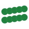 Ldabrye 10Pcs Air Hockey Felt Pad Replacement Air Hockey Pusher Pad Green Self Adhesive Felt Sticker Easy to Use view 1
