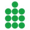 Ldabrye 10Pcs Air Hockey Felt Pad Replacement Air Hockey Pusher Pad Green Self Adhesive Felt Sticker Easy to Use view 3